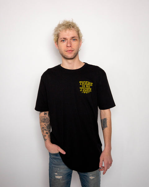 Fire Tiger Black T-Shirt - XL