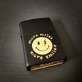 Abraham Winkin' Zippo Matte Black