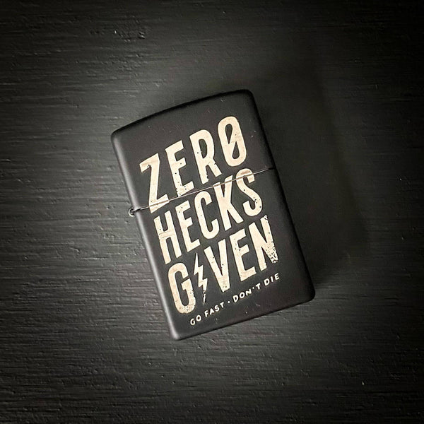 Zero Hecks Zippo Matte Black