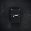 Risk Happy Zippo Matte Black